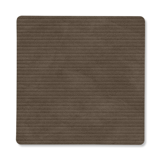 LIND DNA Sous-verre Corduroy square Caviar | Design Scandinave | Dessous de verre | Gris