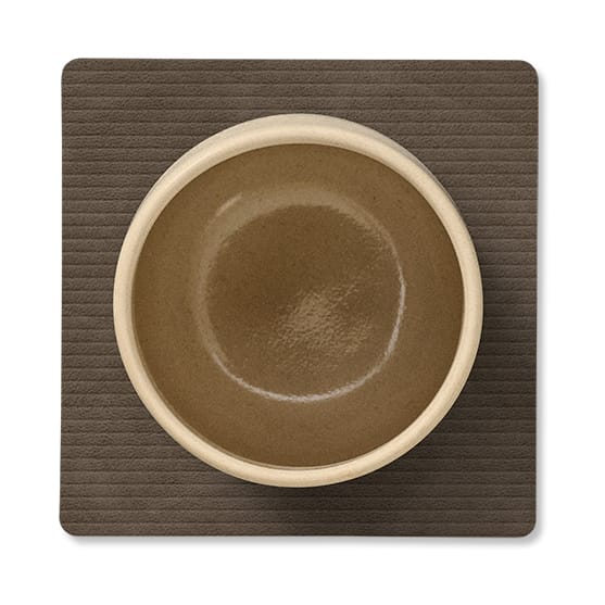 Sous-verre Corduroy square, Caviar LIND DNA