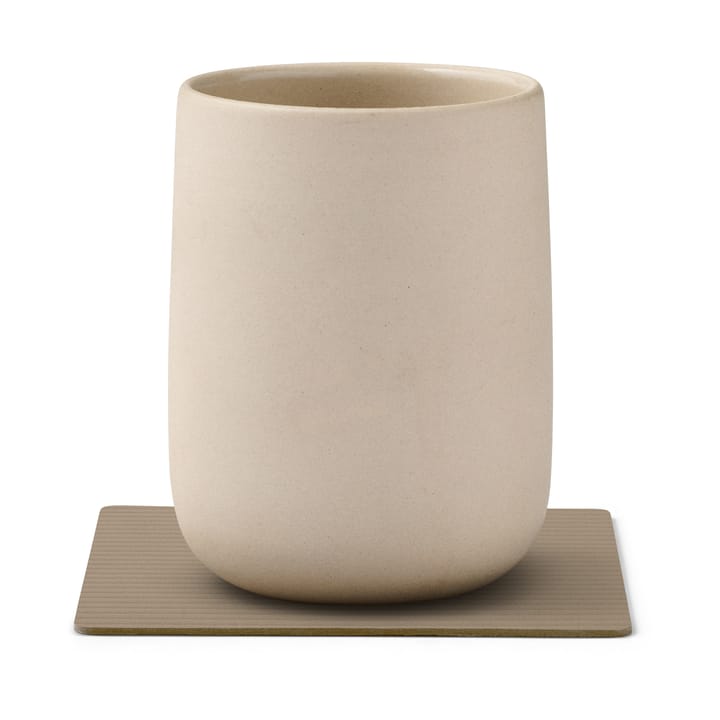 Sous-verre Corduroy square, Clay Brown LIND DNA