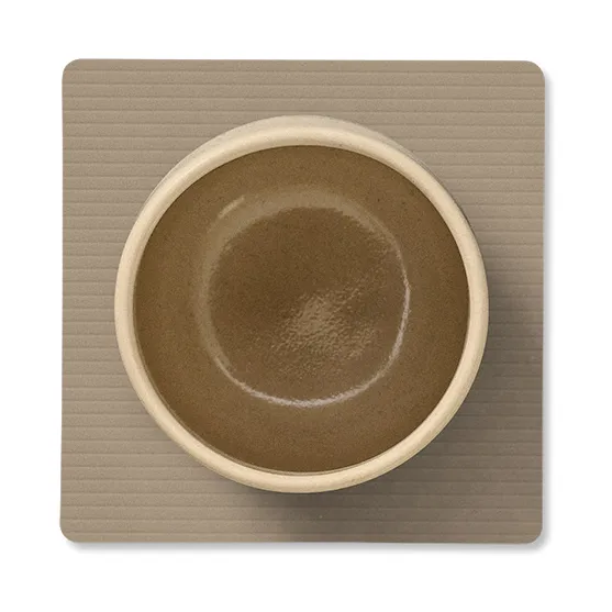 Sous-verre Corduroy square, Clay Brown LIND DNA
