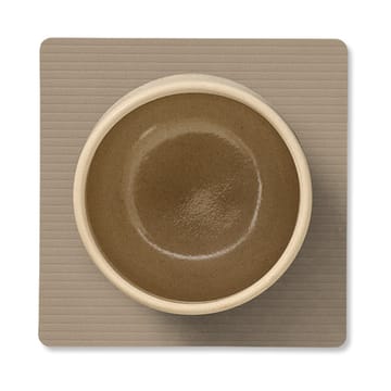 Sous-verre Corduroy square - Clay Brown - LIND DNA