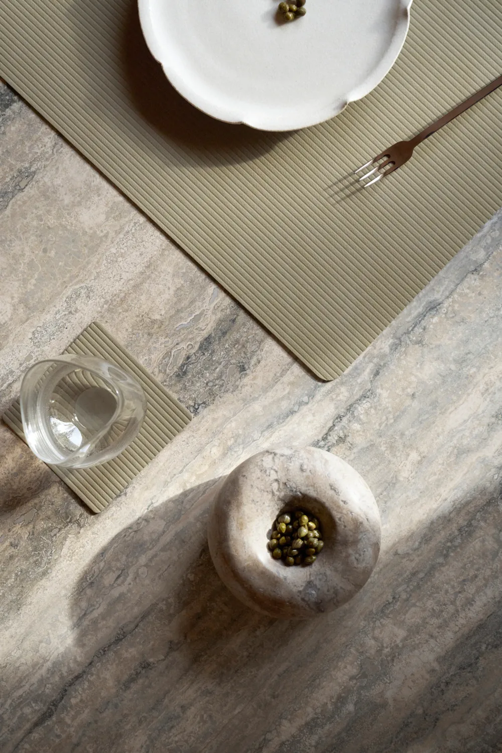 Sous-verre Corduroy square, Herbal Dust LIND DNA