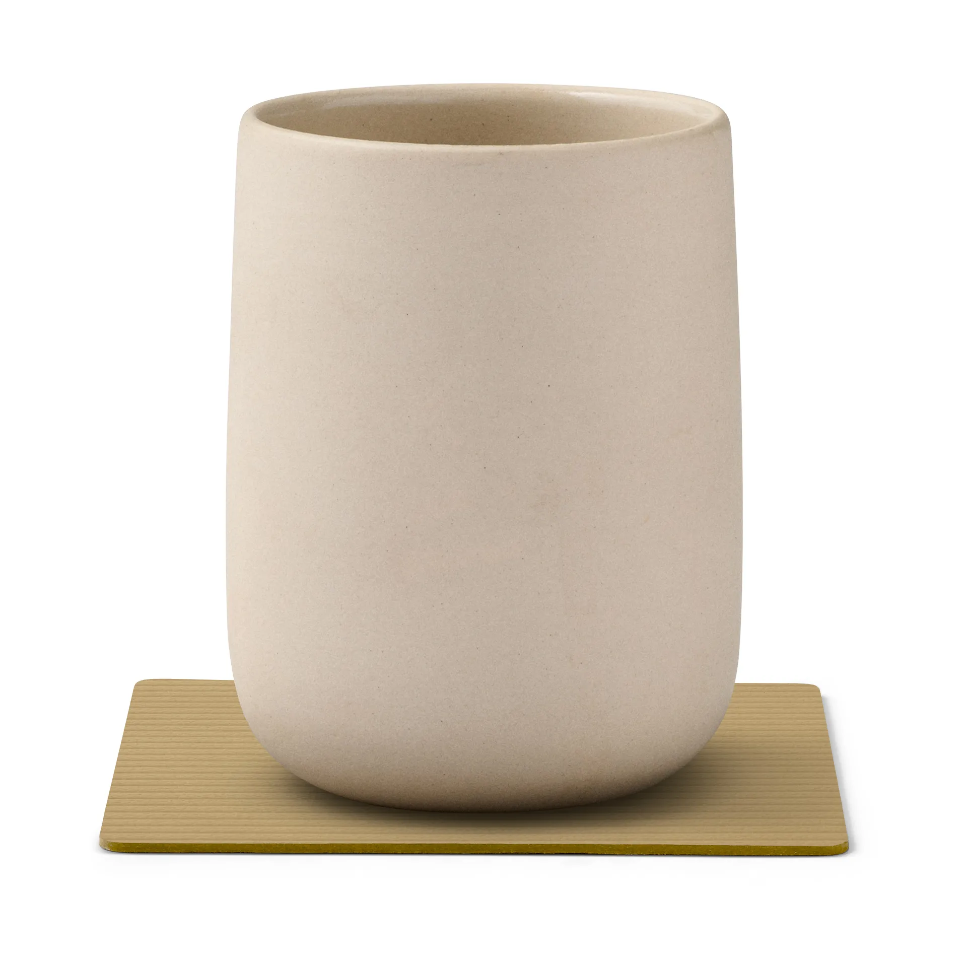 Sous-verre Corduroy square, Khaki LIND DNA