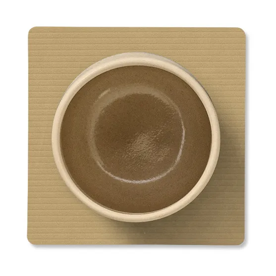 Sous-verre Corduroy square, Khaki LIND DNA