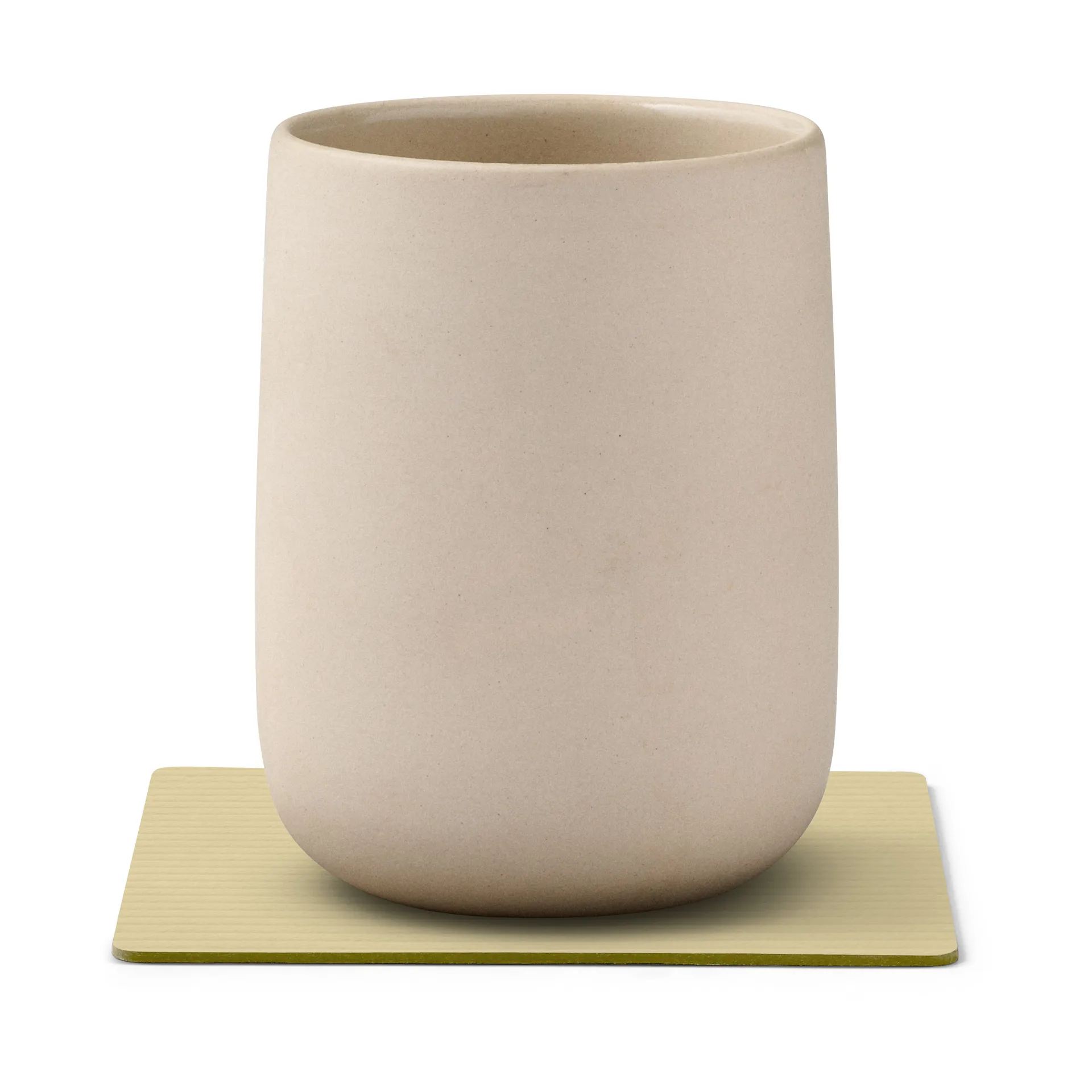 Sous-verre Corduroy square, Lemon Sorbet LIND DNA