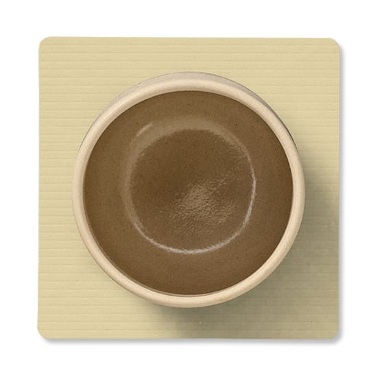 Sous-verre Corduroy square, Lemon Sorbet LIND DNA