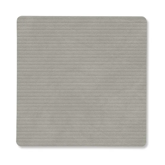 Sous-verre Corduroy square, Light Grey LIND DNA