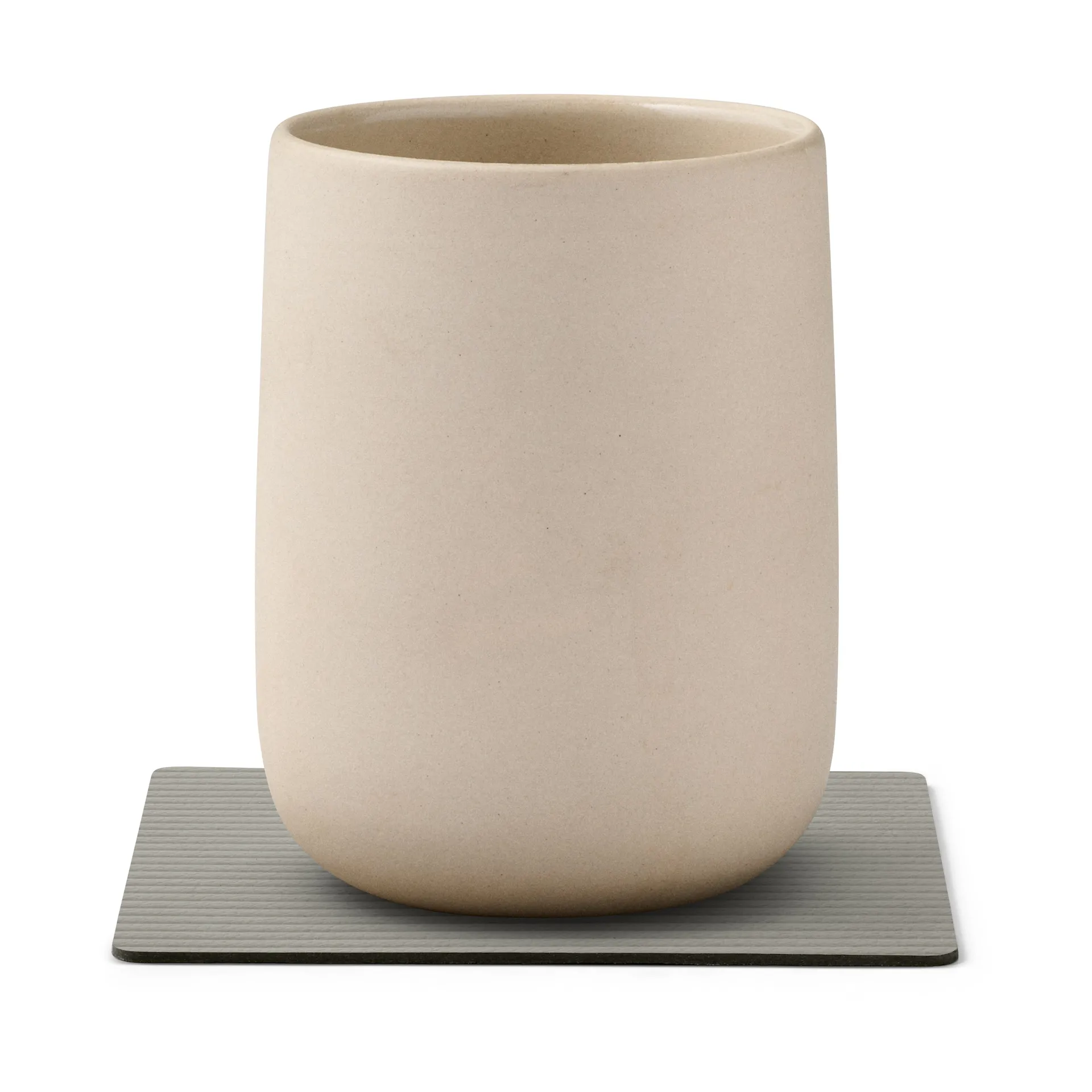 Sous-verre Corduroy square, Light Grey LIND DNA