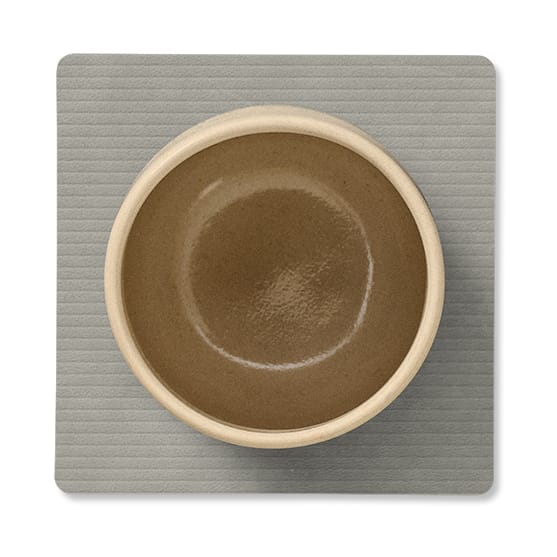 Sous-verre Corduroy square, Light Grey LIND DNA