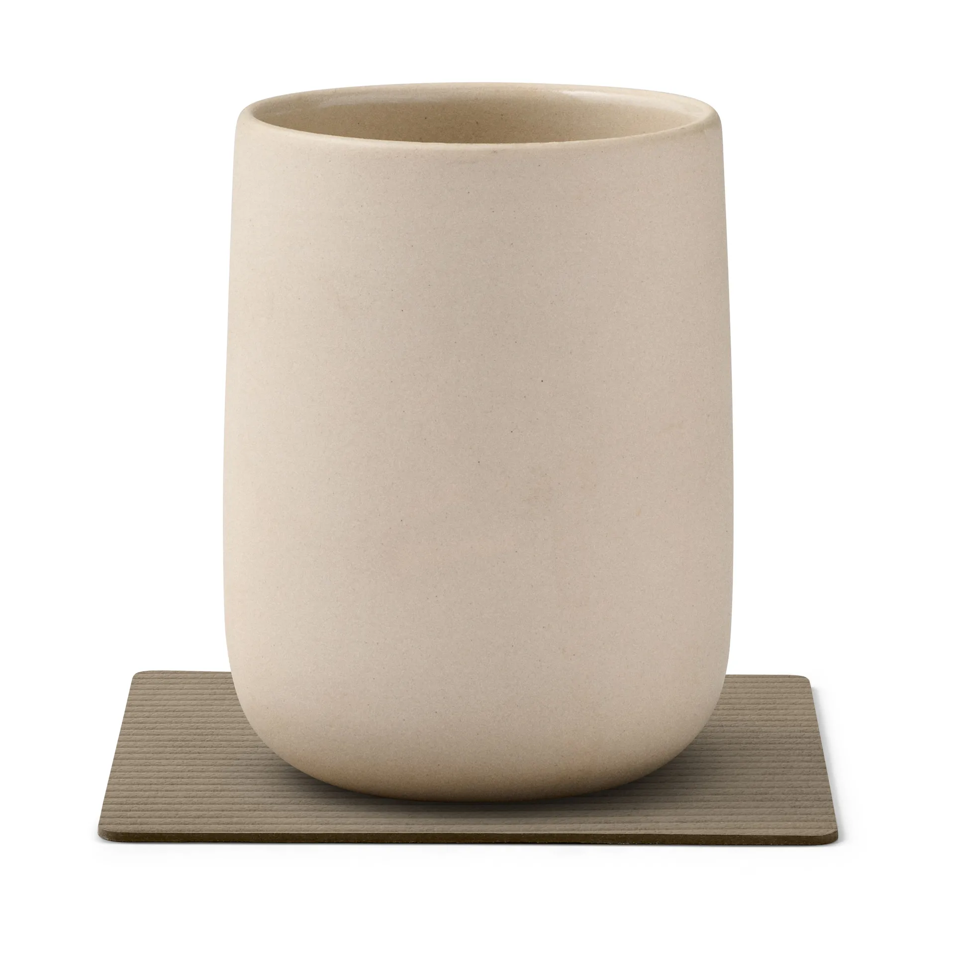 Sous-verre Corduroy square, Nomad Grey LIND DNA