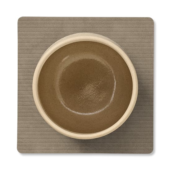 Sous-verre Corduroy square, Nomad Grey LIND DNA