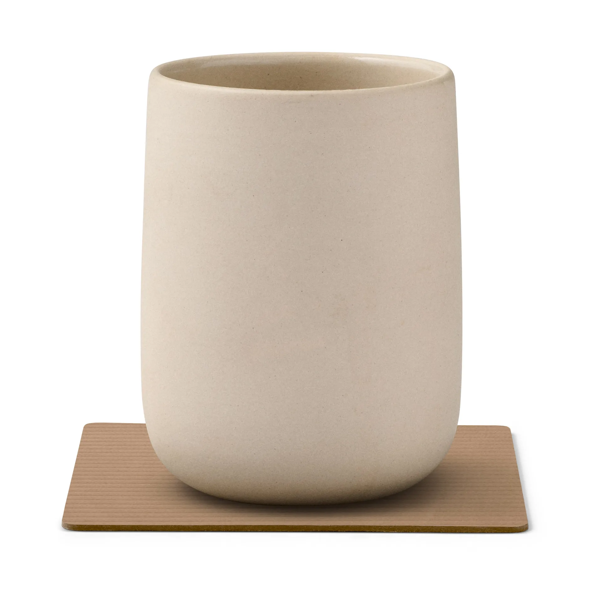 Sous-verre Corduroy square, Nougat LIND DNA