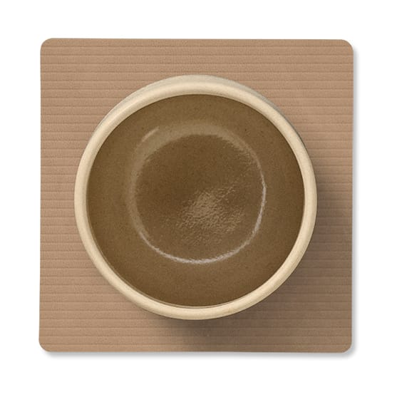 Sous-verre Corduroy square, Nougat LIND DNA