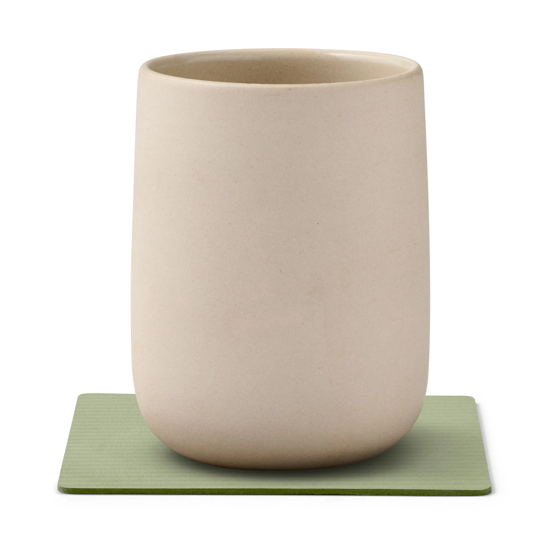 Sous-verre Corduroy square, Olive Green LIND DNA