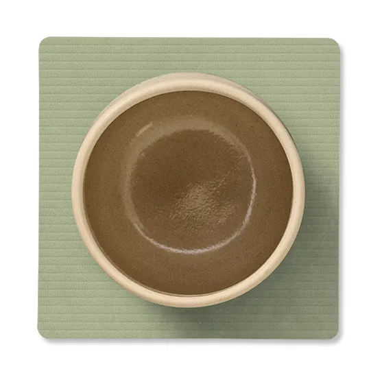 Sous-verre Corduroy square, Olive Green LIND DNA