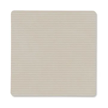 Sous-verre Corduroy square - Oyster White - LIND DNA