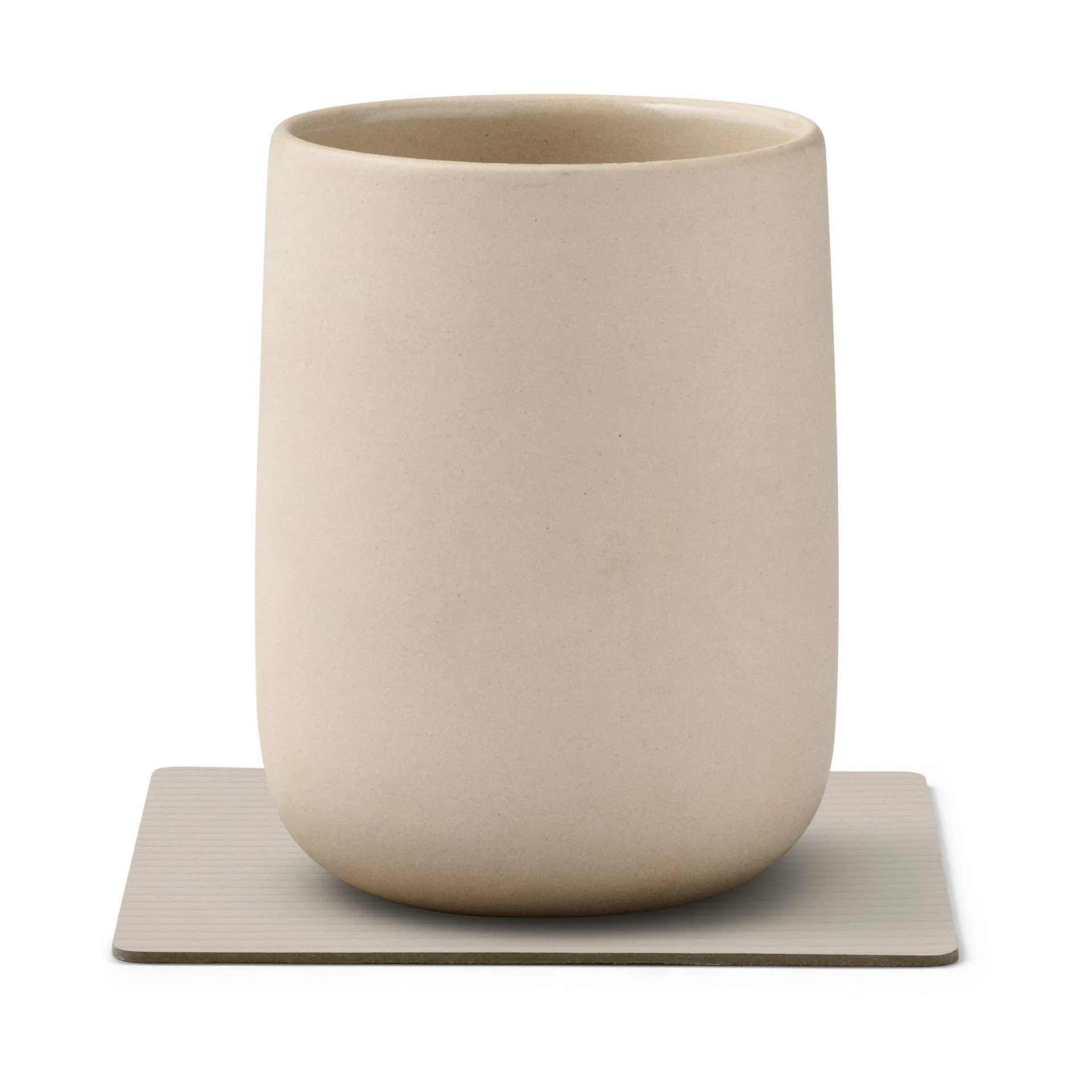 Sous-verre Corduroy square, Oyster White LIND DNA