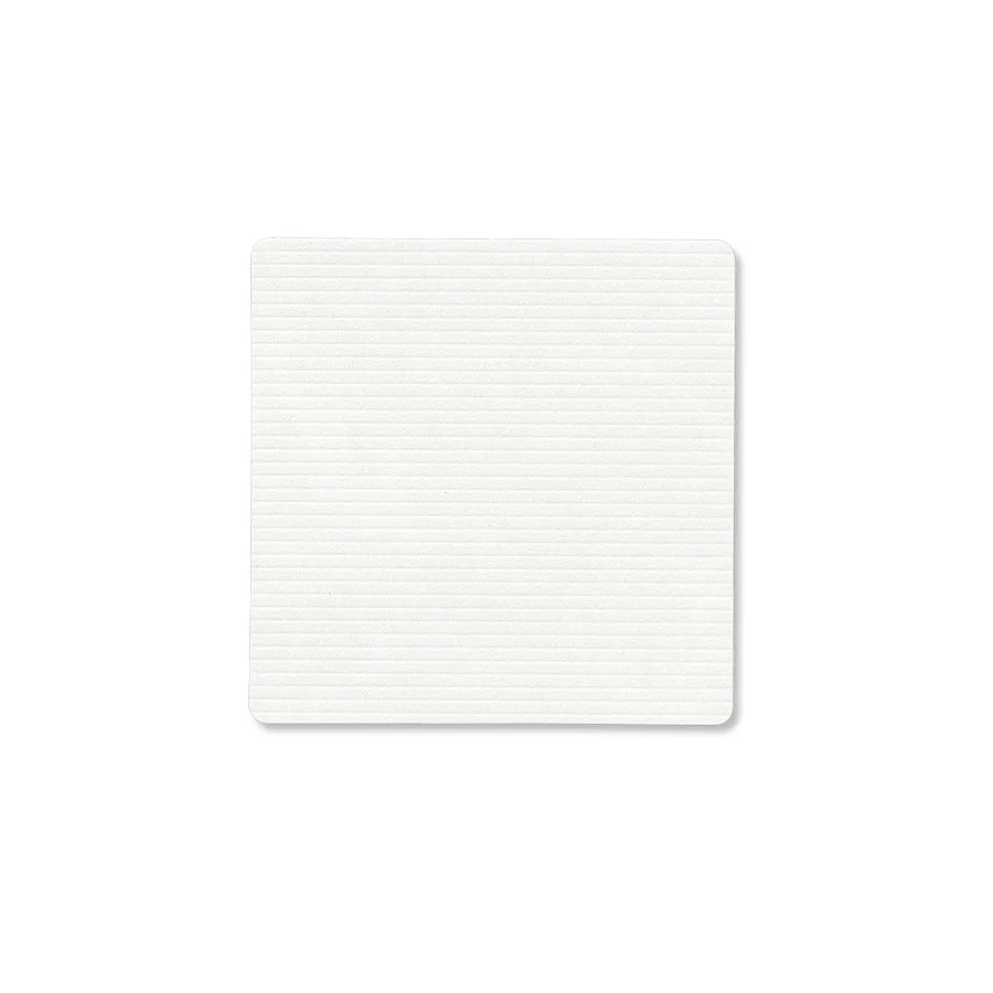 Sous-verre Corduroy square, Pure white LIND DNA