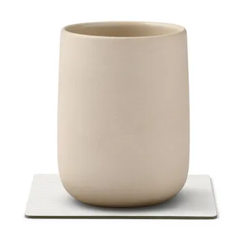 Sous-verre Corduroy square - Pure white - LIND DNA