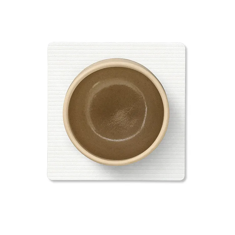Sous-verre Corduroy square, Pure white LIND DNA