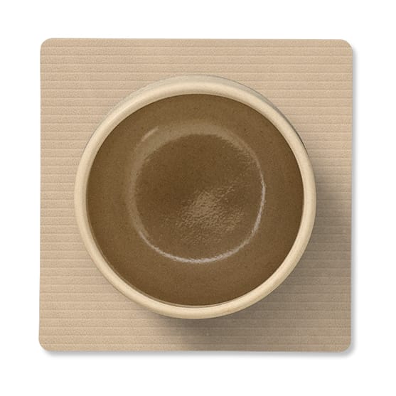 Sous-verre Corduroy square, Sand LIND DNA