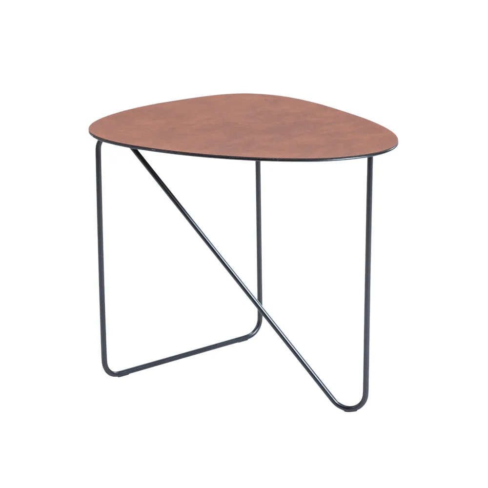 Table basse Curve, cuir cognac, bull, m LIND DNA