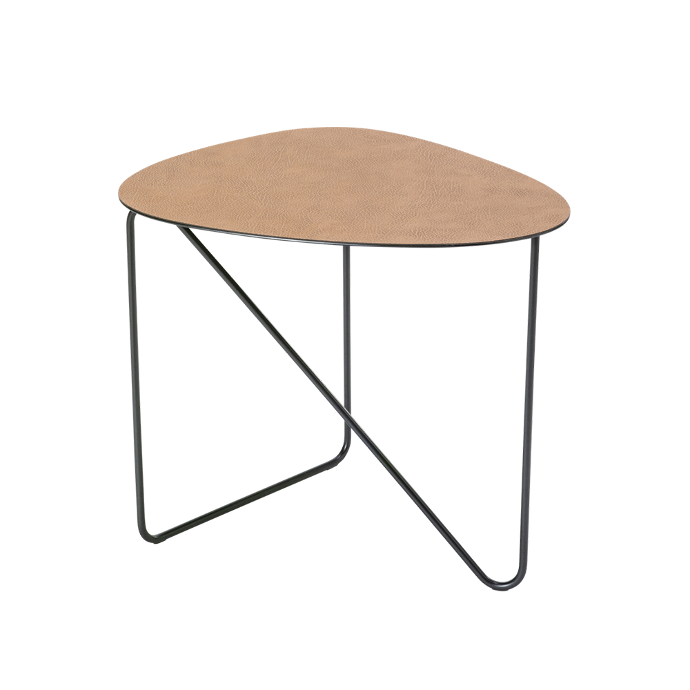 lind dna table basse curve cuir nature, hippo, m