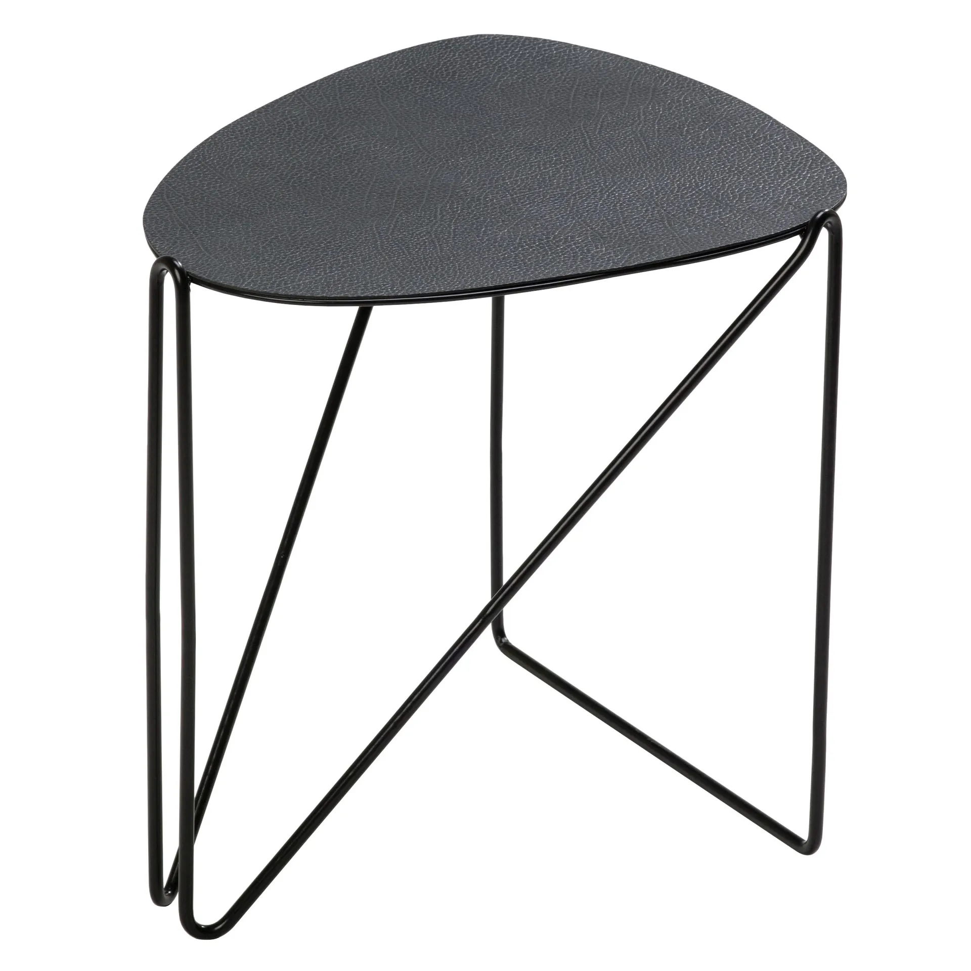 Table d'appoint Curve Chameleon Hippo, Black-anthracite LIND DNA