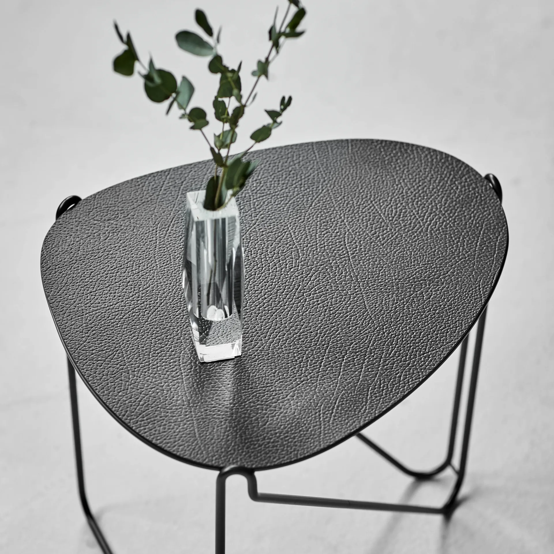 Table d'appoint Curve Chameleon Hippo, Black-anthracite LIND DNA