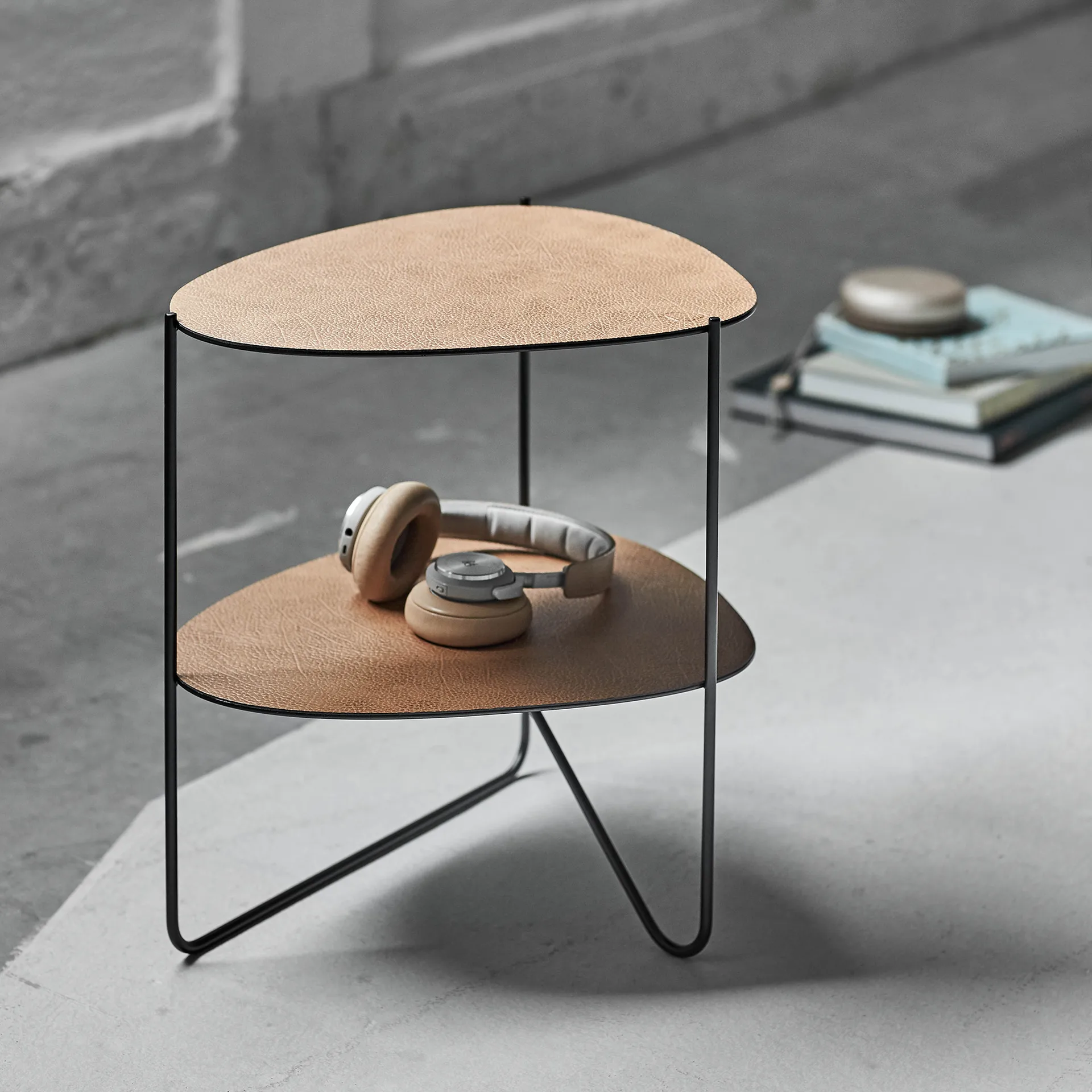 Table d'appoint Curve Double Hippo, Nature LIND DNA