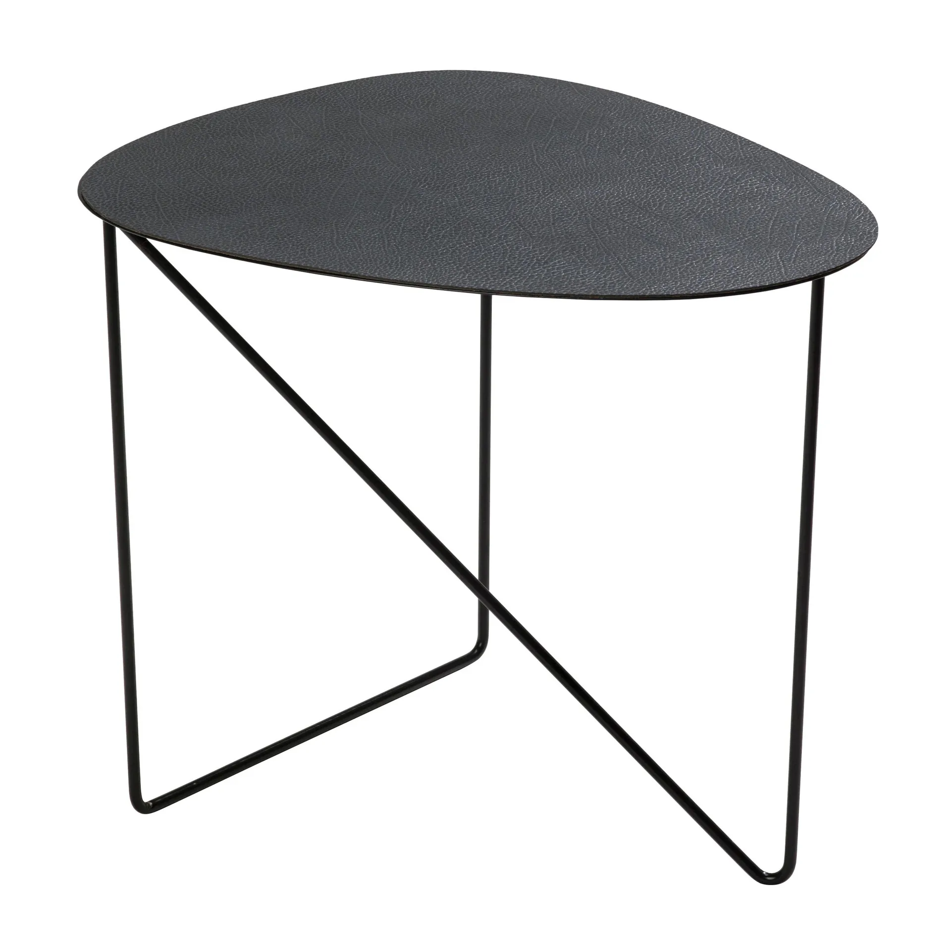 Table d'appoint Curve Hippo L, Black-anthracite LIND DNA