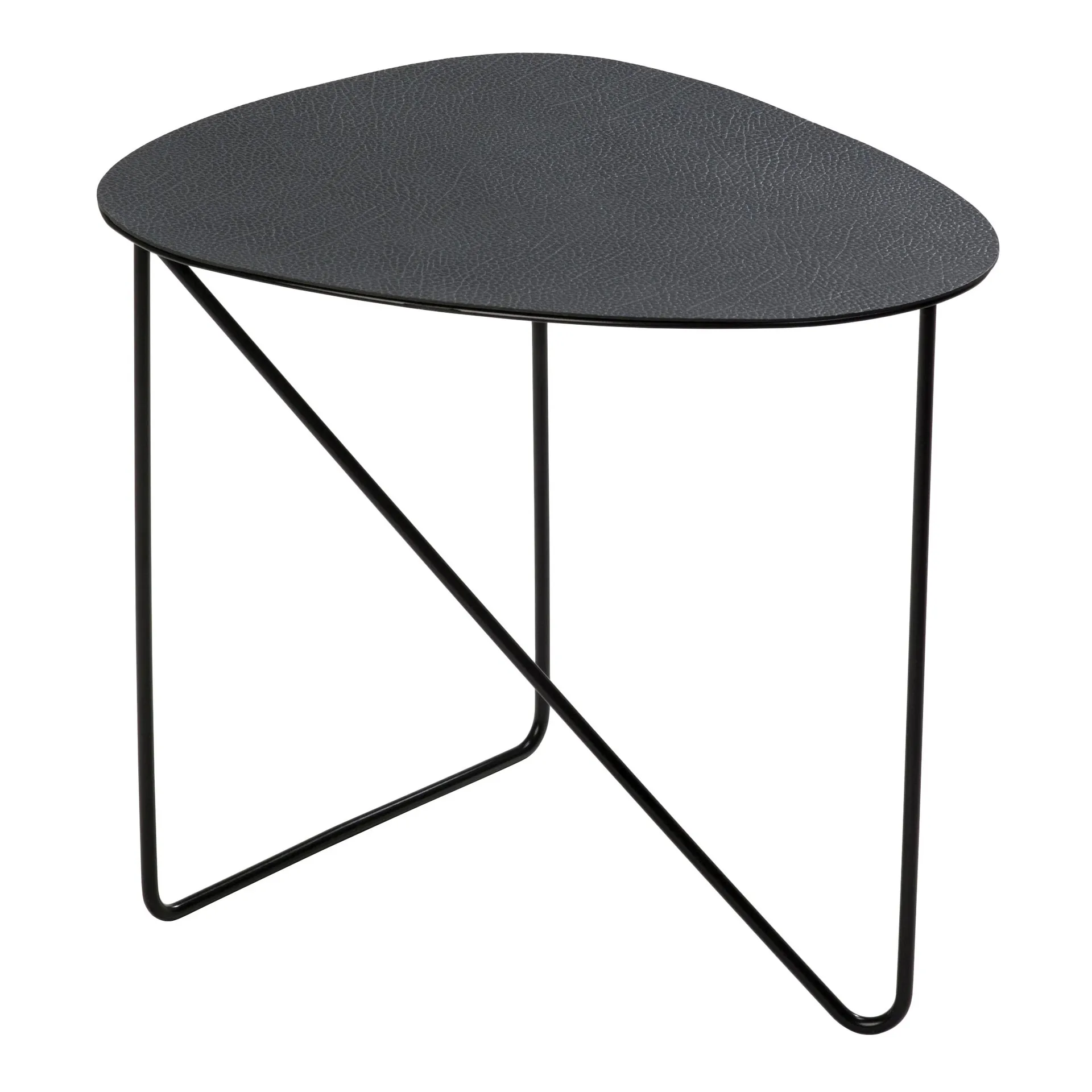 Table d'appoint Curve Hippo M, Black-anthracite LIND DNA