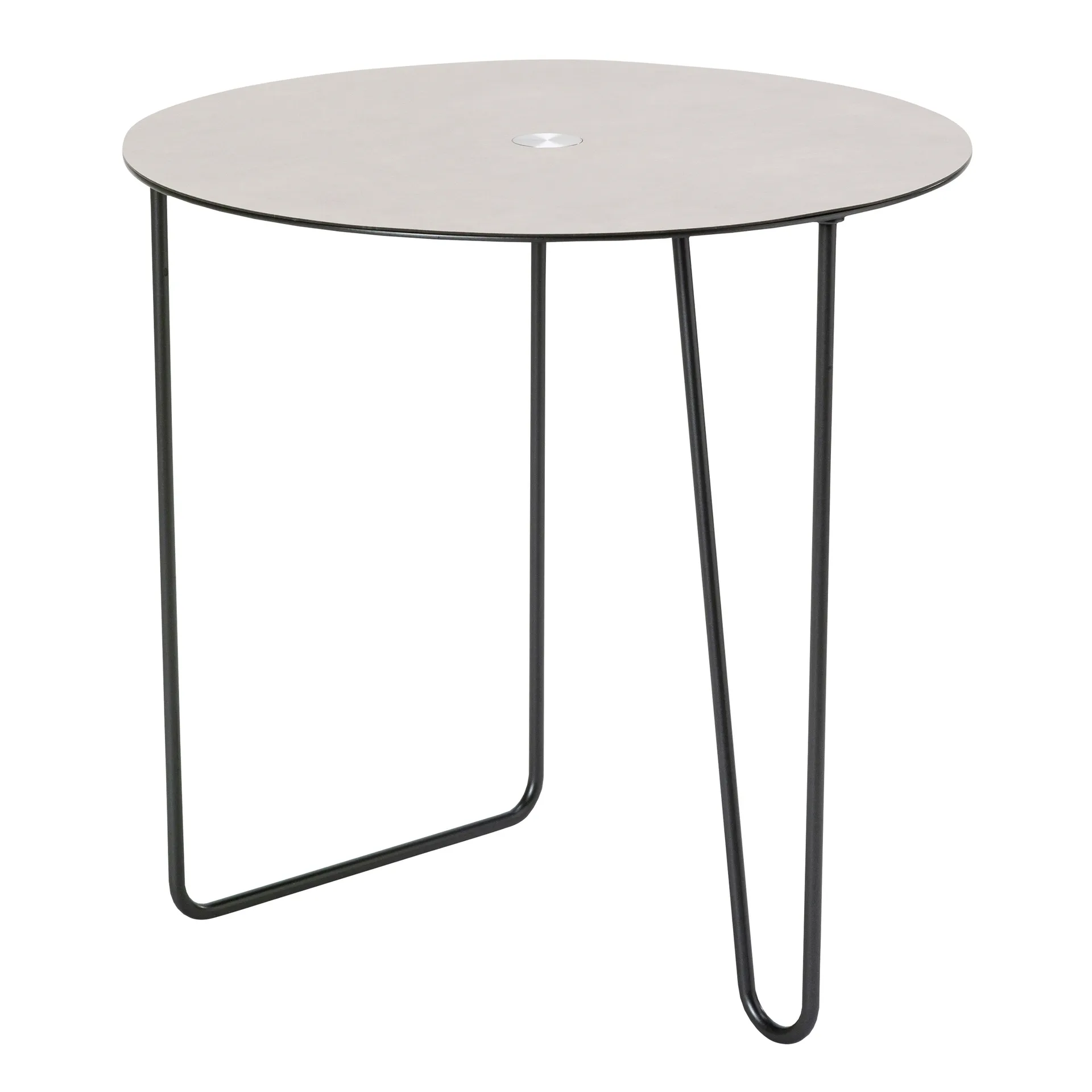 Table d'appoint TurnTable Nupo L, Anthracite-gris clair LIND DNA