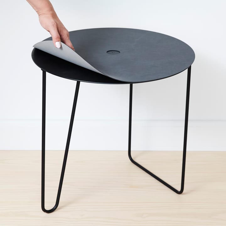 Table d'appoint TurnTable Nupo L - Anthracite-gris clair - LIND DNA