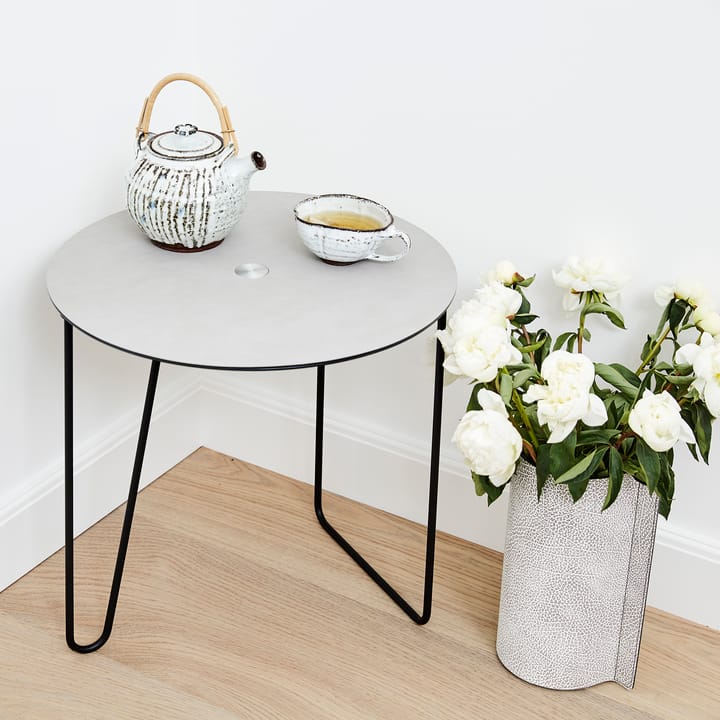Table d'appoint TurnTable Nupo L, Anthracite-gris clair LIND DNA