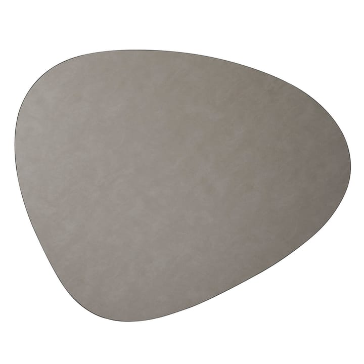 Tapis en cuir Curve Cloud XXL - Light grey - LIND DNA