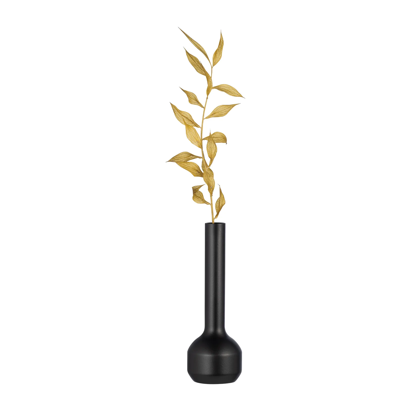 Vase Silhouette 120, Black steel LIND DNA