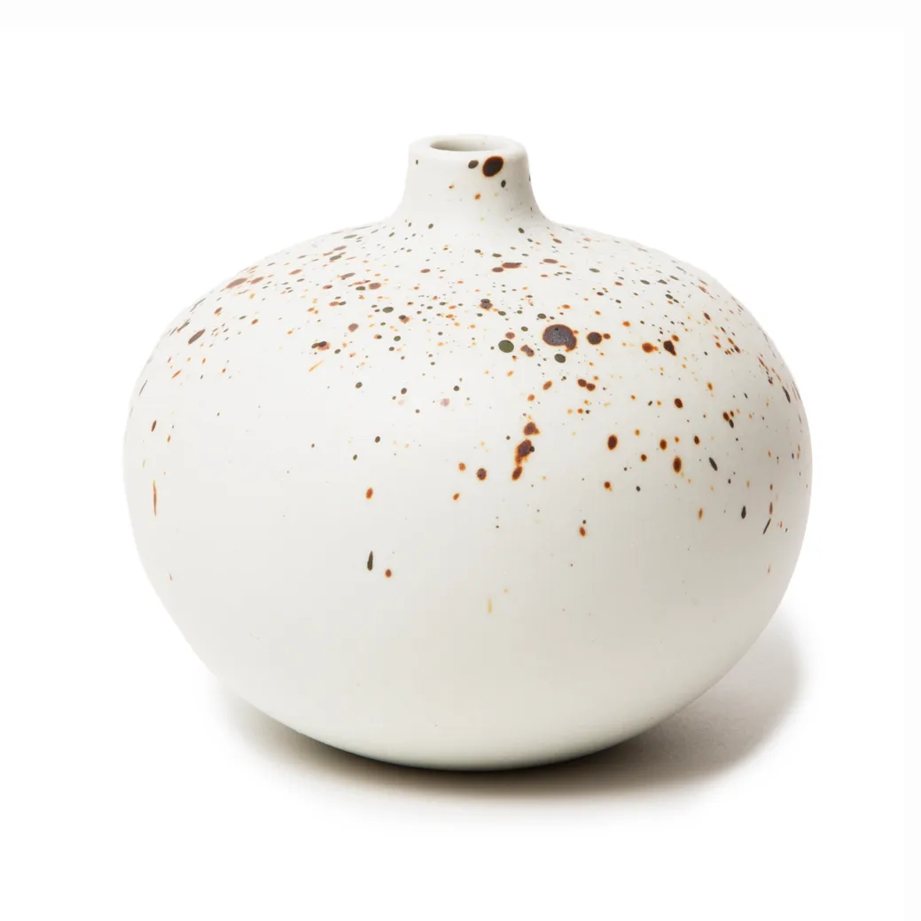 Vase Bari, Freckles melange matt, M Lindform