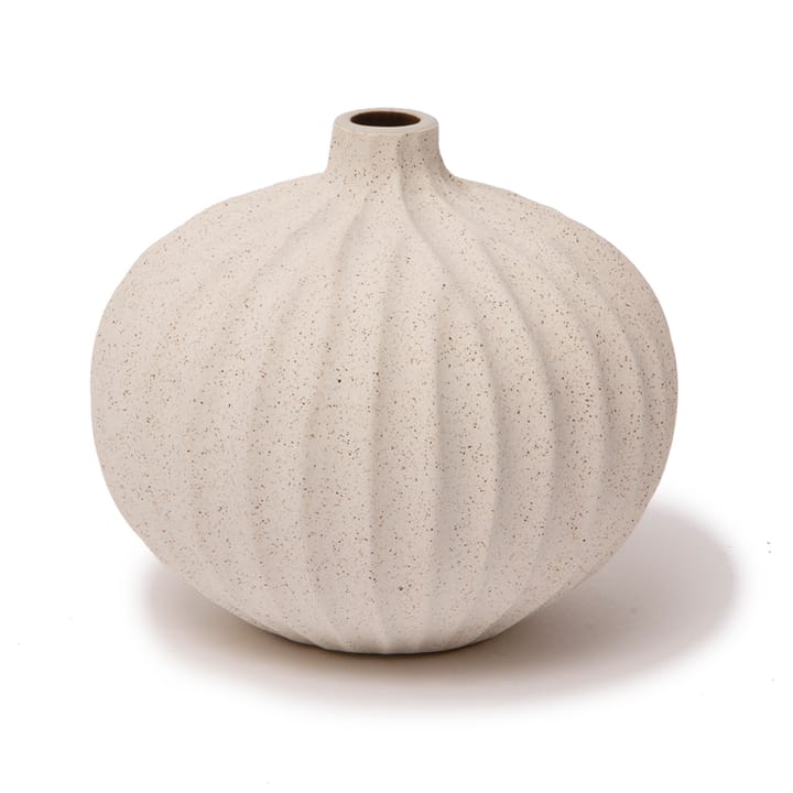 Vase Bari - Sand white light deep line, S - Lindform