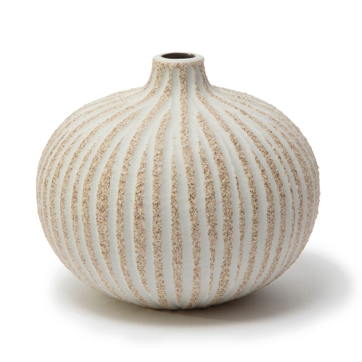 Vase Bari - Stonestripe brown medium rough, M - Lindform