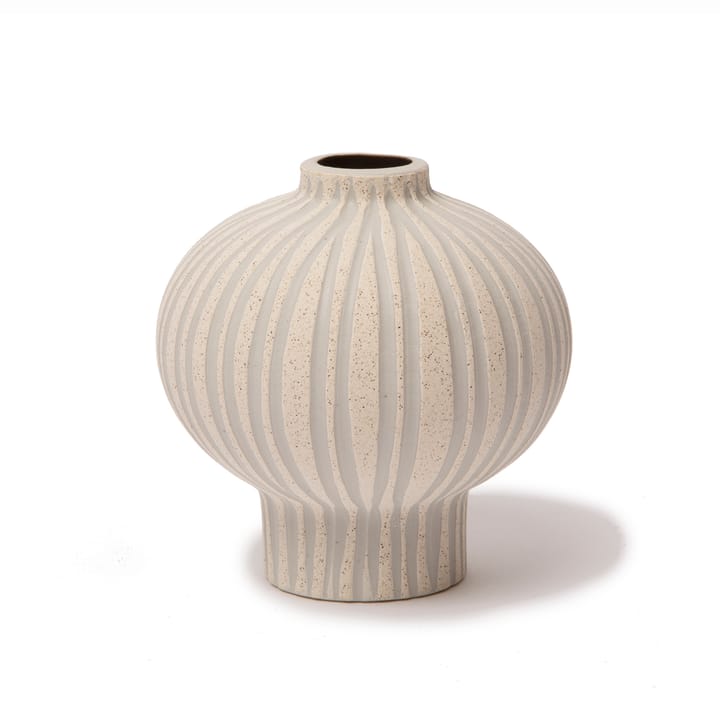 Vase Cecilia - Sand white stone stripe - Lindform