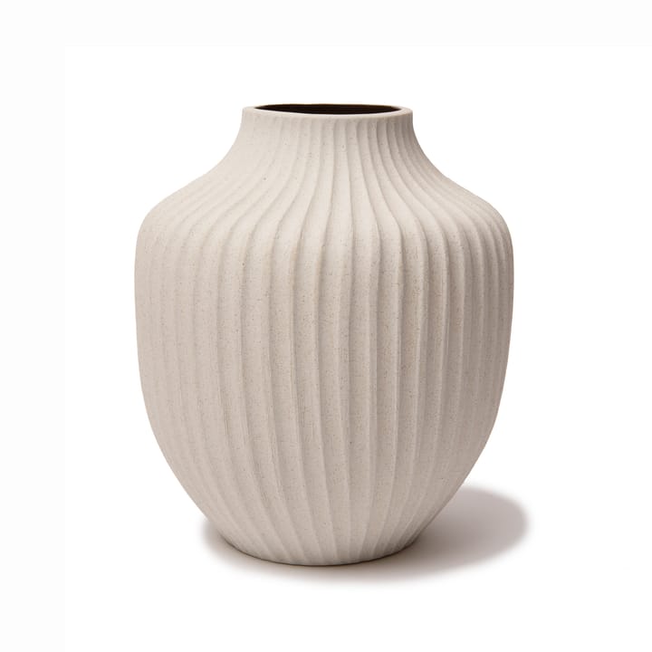 Vase Kyoto - Sand white light deep line - Lindform