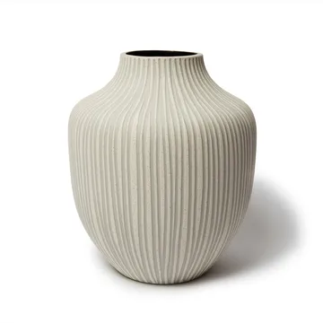 Vase Kyoto - Sand white stone stripe - Lindform