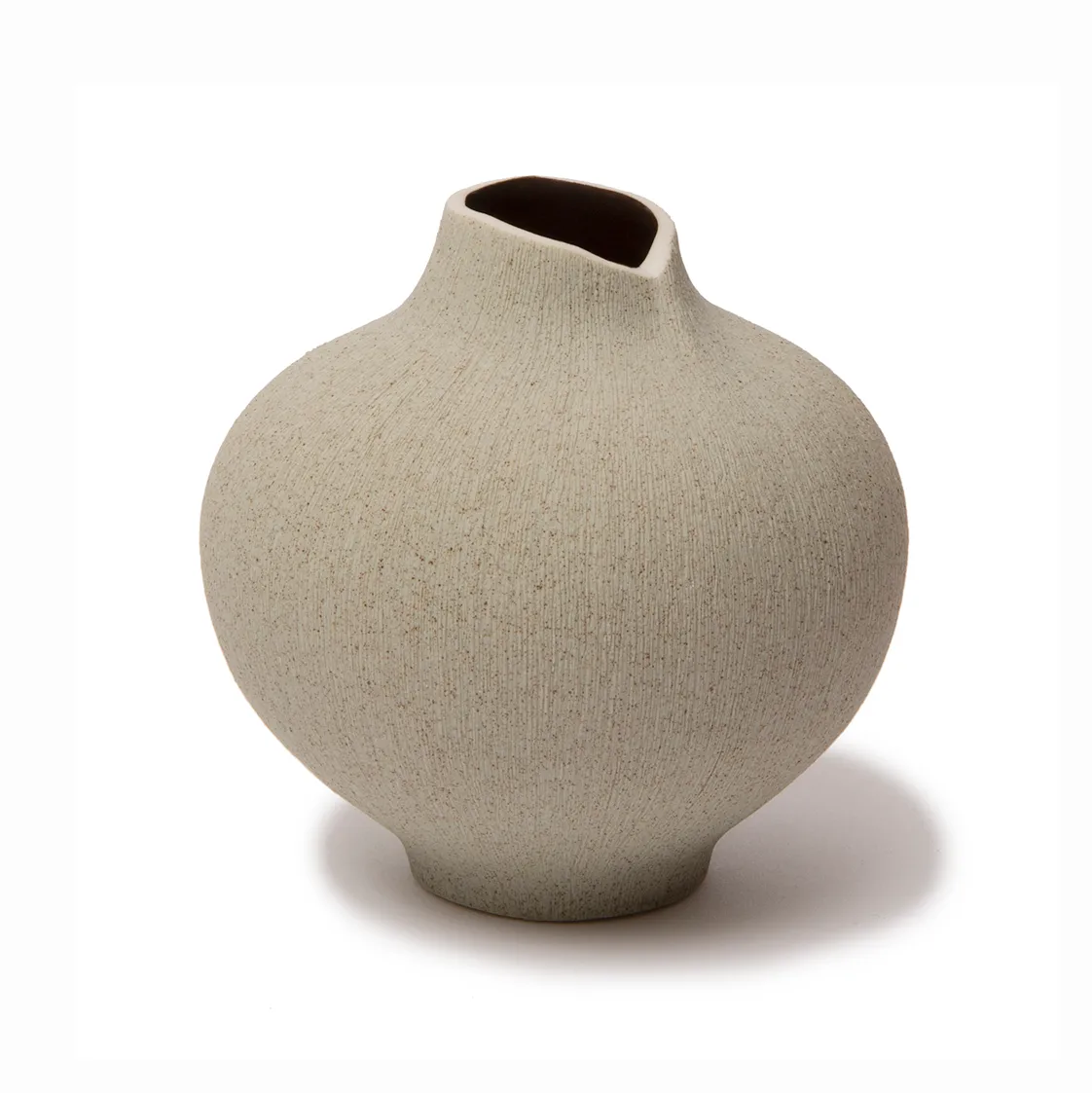 Vase Line, Sand grey, medium Lindform