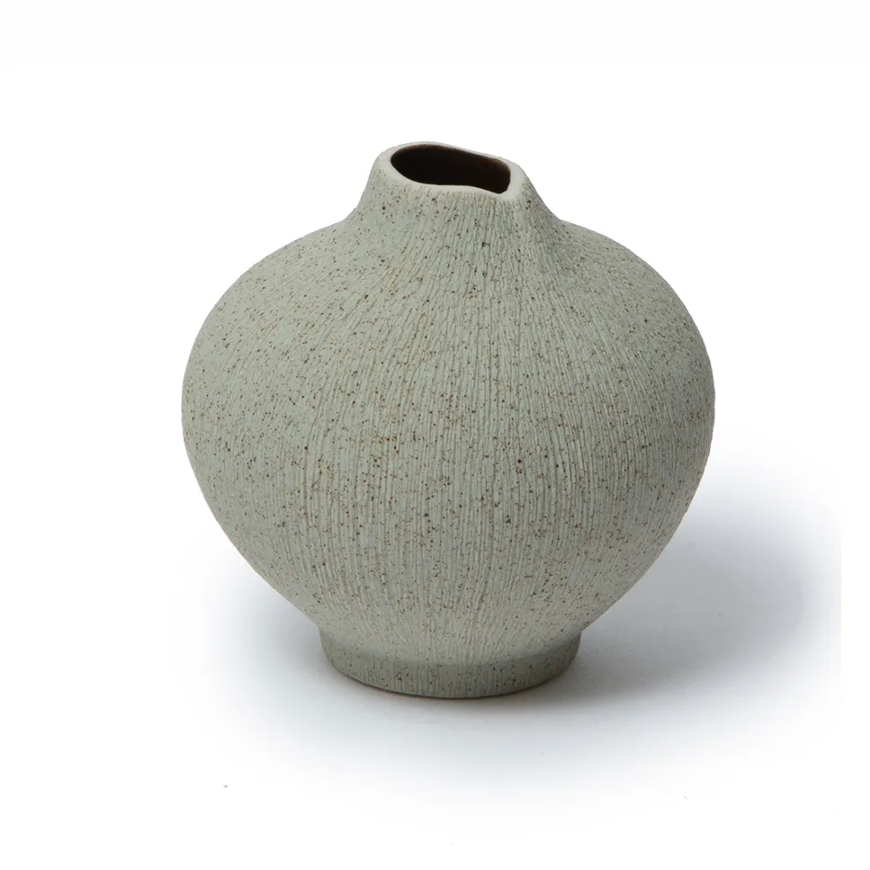 Vase Line, Sand grey, small Lindform