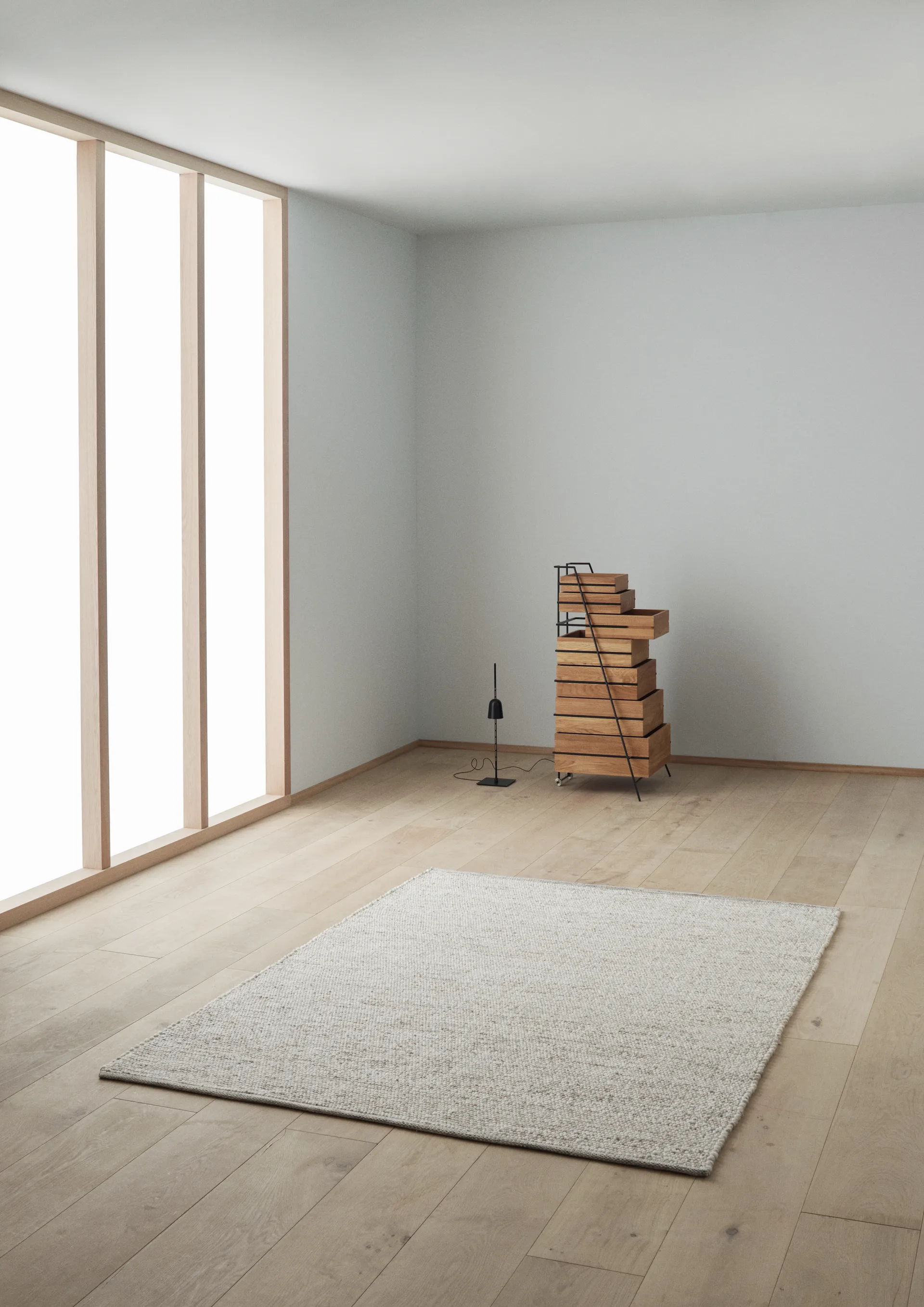 Tapis en laine Agner, Beige, 170x240 cm Linie Design