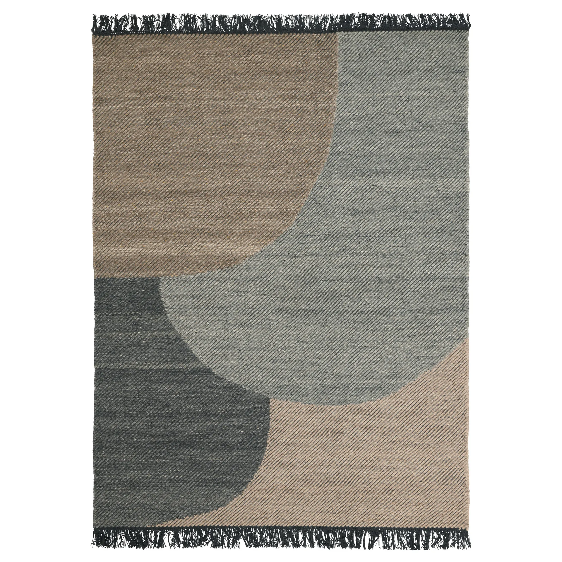 Tapis en laine Eik 200x300 cm, Charcoal Linie Design