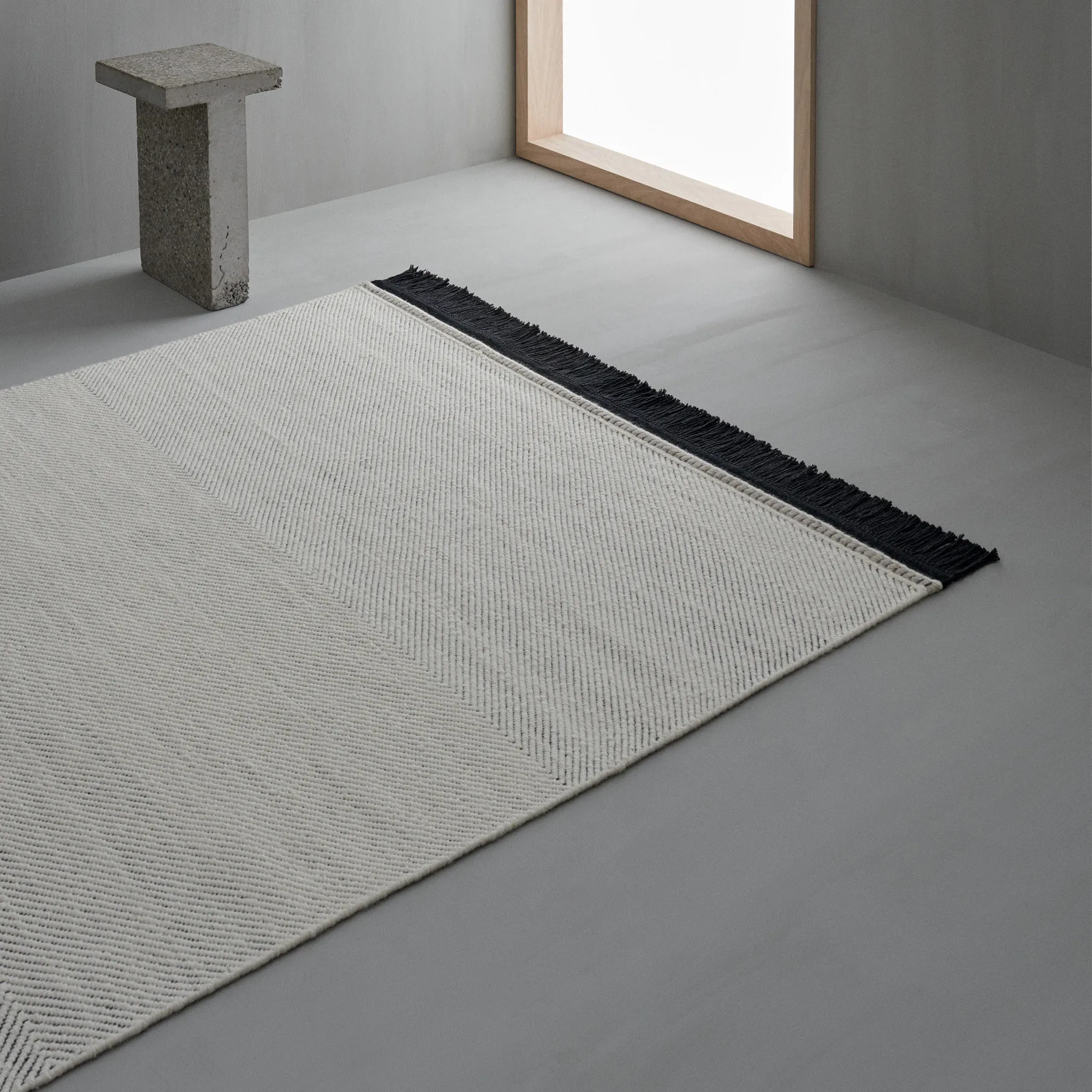 Tapis en laine Fenja 170x240cm, White Linie Design