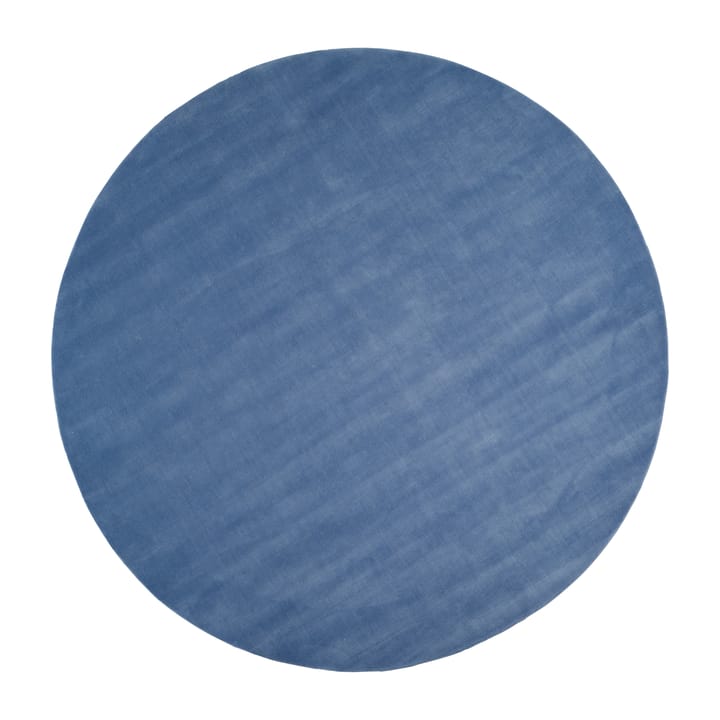 Tapis en laine Halo Cloud rond Ø 250 cm - Blue - Linie Design