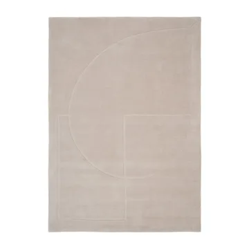Tapis en laine Lineal Poem - Beige, 140x200 cm - Linie Design